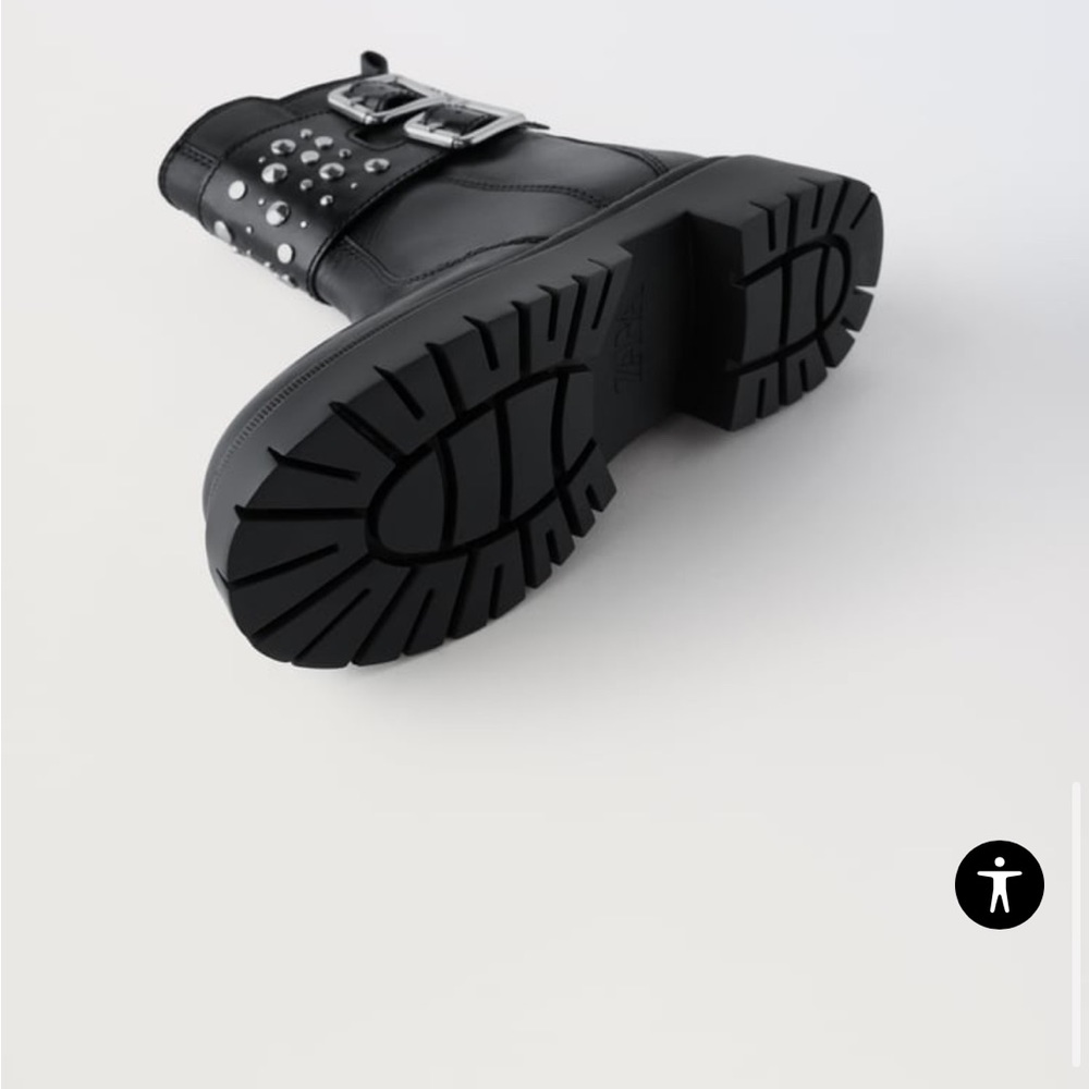 Zara Kids Studded Ankle Boots - Picture 4 of 7